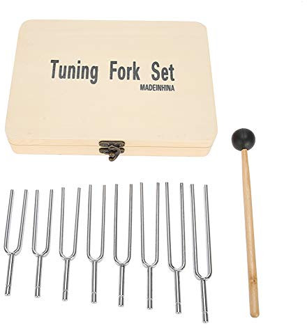 Nikou Stimmgabel-Stahl Stimmgabel Musikinstrument Ton Vibration Musikinstrument Stimmwerkzeug Set