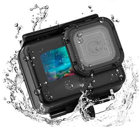 PULUZ Wasserdichtes Gehäuse für GoPro Hero 9 schwarz, 50 m, Unterwasser-Schutzhülle, mit Schnalle, Basis-Halterung und Schraube für GoPro Hero 9 Black Action Kamera Unterwasser-Tauchtasche