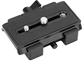 SZRIG DSLR Camera Quick Release Tripod Plate Compatible with Manfroto Type Sliding Plate for Camera Accessories Rig