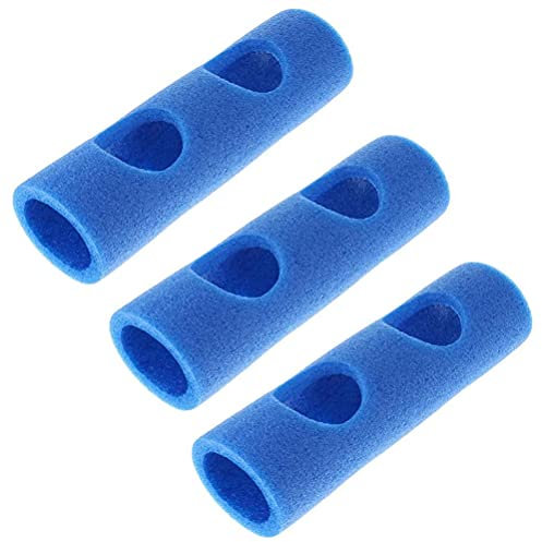 Schwimmnudel-Verbindungsstück, Schwimmschaum-Verbindungsstück, 3 Stück Schwimmstangen-Verbindungsstück EPE 2 Kreuzlöcher Schwimmnudel-Verbindungsstück (Blau)