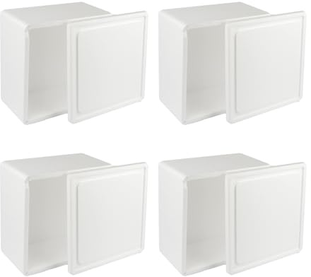 DUE ESSE S.N.C. DI SABATINI ALDO PZ 4 SCATOLA TERMICA BIANCA QUADRATA MISURE ESTERNE 35 X 35 CM+ COPERCHIO CASSA
