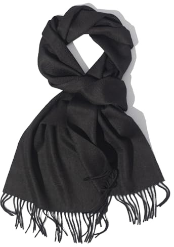 POINROLL 100 % Kaschmir-Schals für Damen, Pashmina-Wraps, Fransenkanten, 180,3 x 30,5 cm, leichte und warme Winterkollektion