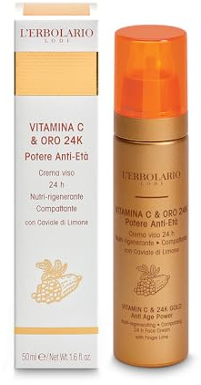L'Erbolario - Trattamento Viso Intensivo - Vitamina C & Oro 24K - 50 ml