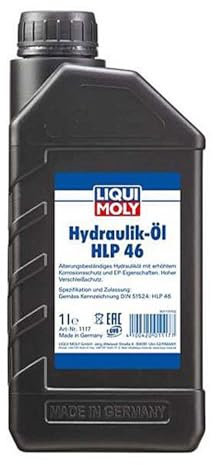 LIQUIMOLY 1117 OLIO IDRAULICO HLP 46 A BASE MINERALE ADATTO PER PISTONI IDRAULICI, MACCHINE POMPE E IMPIANTI. CONFEZIONE 1 LITRO