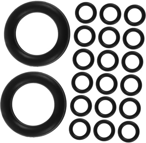 SOLUSTRE Reparaturset mit Gummi O-ringen für Wagenheber 20 Stück zur Wartung und Verhinderung von Öllecks Zubehör für Scherenwagenheber und Rangierwagenheber