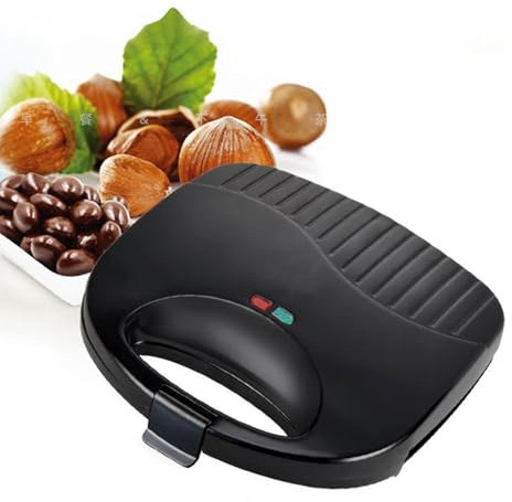 COMFOLIVING Macchina per la produzione di torte alle noci, Macchina per torte alle noci elettrica - Macchina elettrica per torte e noci | Stampo per biscotti antiaderente alle noci per waffle, pane,