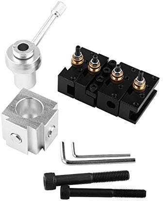 Mini Drehmaschine Schnellwechsel Werkzeughalter Aluminiumlegierung Schnellwechsel Drehwerkzeughalter Kit Schnellwechselhalter Set für Kleine Drehbank