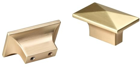 CILEYTION 10 Pieces Heavy-Duty Cabinet Knobs Gold Drawer Knobs - Cupboard Door Knobs,Drawer Handles,Kitchen Handles and Wardrobe Door Handles