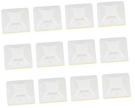 Hemobllo 1000piezas Soporte Para Bridas Ventosa Base Para Organizador De Cables Para Uso El Hogar y Oficina