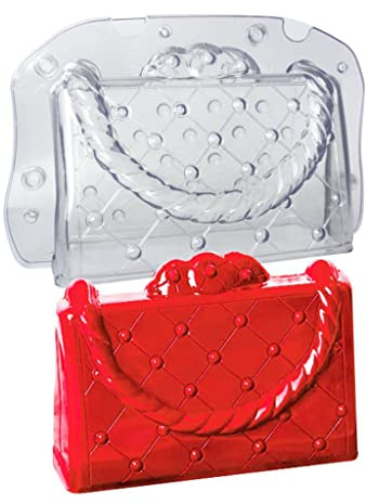 CVZJ Stampo per cioccolato a forma di borsa 3D stampo per fondente per feste di compleanno forniture per torte professionali strumenti di cottura in plastica ABS non appiccicosa