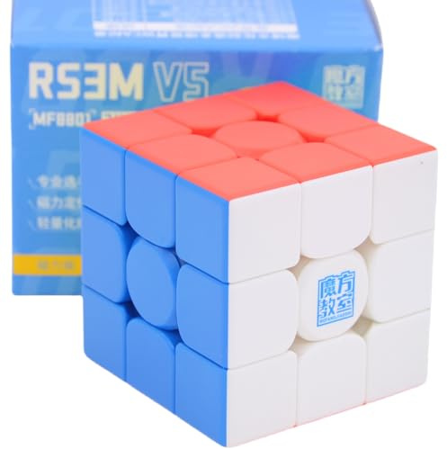 Bukefuno MoYu RS3M V5 3x3 Magnetischer Zauberwürfel 2023 Speed Magic Cube Moyu RS3M V5 3x3x3 Stickerlos MFJS RS3 M V5 Speed Würfel Puzzle