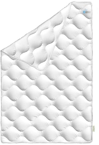 Koru Kids®️ Bettdecke 155x220 cm – mit 95° waschbar – extra Hygiene für Allergiker – atmungsaktive Ganzjahresdecke 155 x 220 - Oeko-TEX – Duvet – Oberbett – weiß