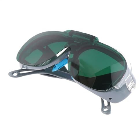 Huvqianu Lunettes de protection pour soudage, brasage, lunettes de protection enveloppantes, lentille d'arc, protection des yeux, lunettes de sécurité anti-reflet pour soudure, torche, travail du