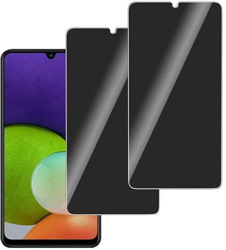 LERINNA 2 Stück für Panzerglas Privatbildschirm für Samsung Galaxy A22 4G, Anti-Spy,9H Härte temperglas, Anti-Kratzen, Sichtschutz Schutzfolie für Samsung Galaxy A22 4G