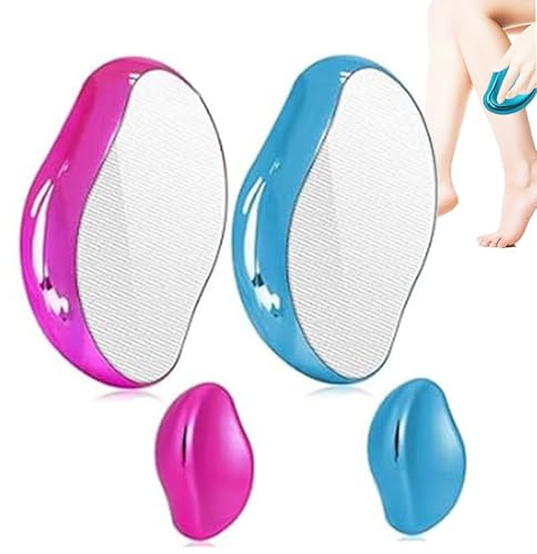 2 unidades Nano Removedor de Pelo Piedra Crystal Depiladora para Mujeres y Hombres Depilación Sin Afeitado Portátil Cristal Borrador de Pelo para Depilación para Espalda, Brazos y Piernas
