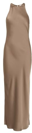 Vila Ankle Dress-Noos/Dc Viravenna S/L-Abito alla Caviglia, fossile, 40 Donna