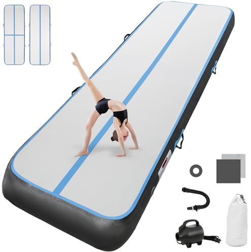 airtrack matte mit elektrischer Luftpumpe 10CM/20CM hoch 2M/3/4M/5M/6M Tumbling Matten Aufblasbare turnmatte Matte gymnastikmatte Yogamatte Camping Trainingsmatte