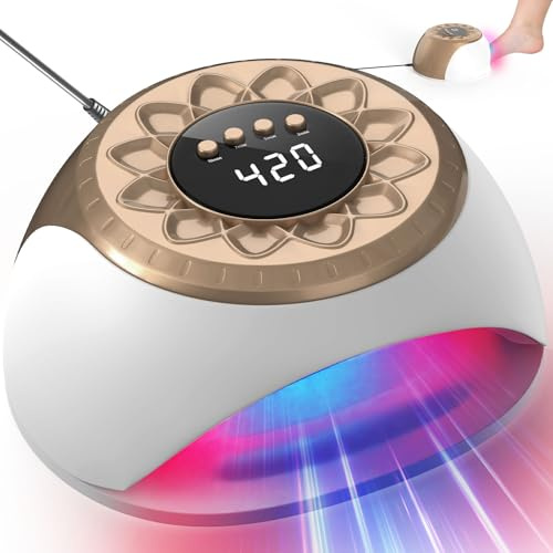 iKeener Nagelpilz Lasergerät für Zuhause, 15 * 470nm Blaulicht & 42 * 650nm Rotes Licht Nagelpilz Laser Behandlungsgerät für Beschädigte und Verfärbte Nägel, 3/5/7/10 Minuten