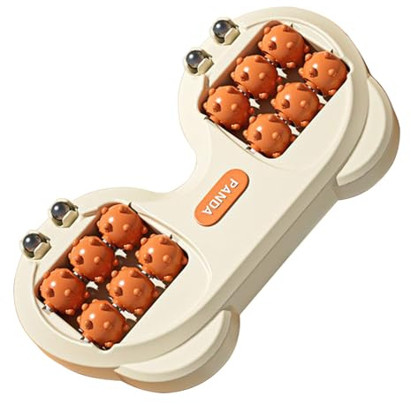 Fyrdyn Rouleau de Massage pour Pieds - Appareil de Massage Manuel pour Pieds | Appareil de Récupération Portable pour Spa des Jambes et Ménage à Domicile pour Soins aux Personnes Âgées