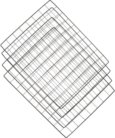DOITOOL 4pcs DIY Pet Dog Cage Accessories Iron Wire Mesh Panels Assembled Fencing for Puppy Crate Divider Isolation