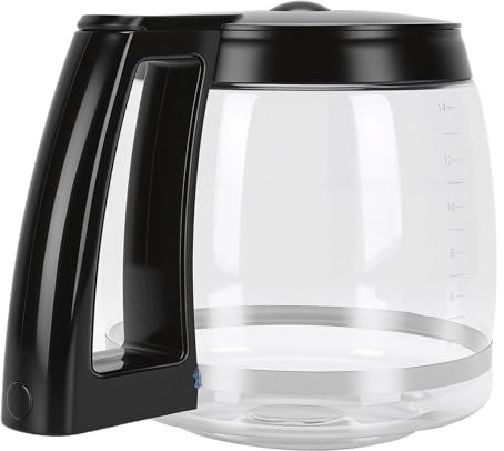 Yechiry de Vidrio, Jarra de Borosilicato con Boquilla a Prueba de Goteo, Olla de Repuesto a Prueba de Calor y Frío para Cafeteras de Goteo (#2)