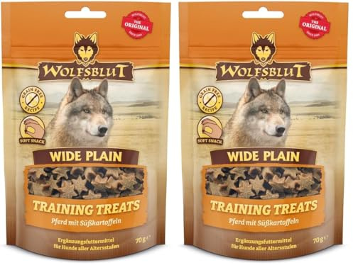 Wide Plain Training Treats Horse with Sweet Potatoes, 70 g (Packung mit 2)