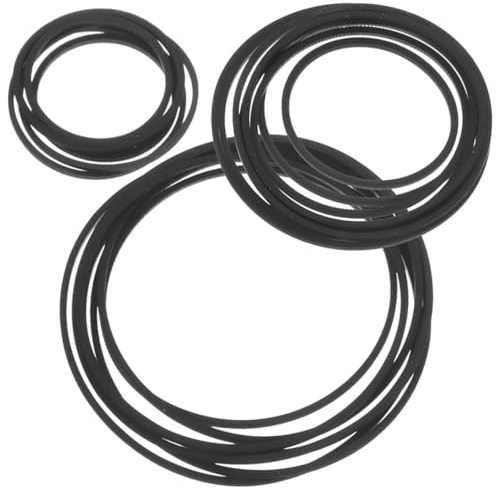 Kassettenriemen 60 Stück für Tonbandgeräte, Gummi Schwarz
