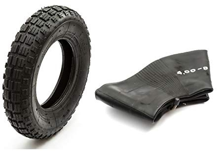 4.80/4.00-8 8 Inch Wheelbarrow 4 Ply Tyre + Inner Tube 400-8 480-8 Bent Valve