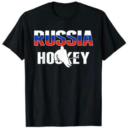 Russland Eishockey-Liebhaber Trikot – russische Hockey-Team-Fans T-Shirt