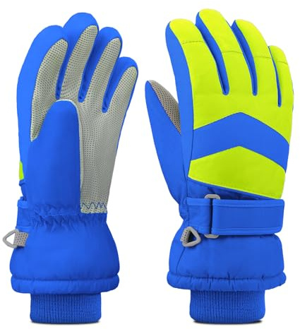 Leeboom Skihandschuhe Kinder Handschuhe Kinder wasserdichte Winterhandschuhe Kinder für 3-13 Jahre Mädchen und Jungen Geschenke Snowboard Laufen Radfahren Wandern