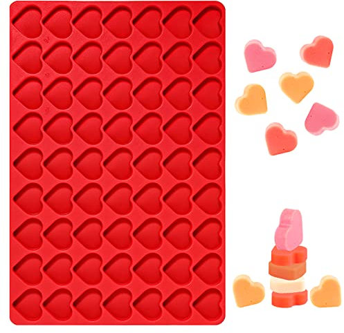 Webake Silikonform Herz Klein Herzform Pralinenform Silikon Schokoladenform Pralinen Silikonform Eiswürfel Schokolade Form Süßigkeiten Dekoration Förmchen