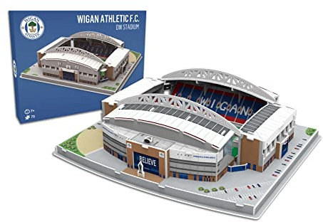 Pro Lion 3D Jigsaw Puzzle of Wigan Athletic Stadion - 73 Teile | Wigan Athletic House | UK League FC Fußball Puzzle Geschenke für Erwachsene und Kinder ab 8 Jahren | Spiele für kreative Fans
