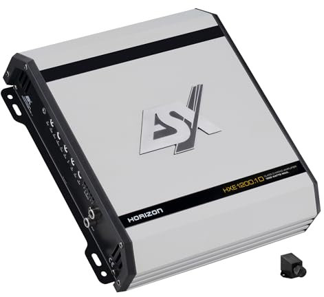 ESX HXE1200.1Dv2 | Monoblock Class D Digital Verstärker Endstufe 600 Watt RMS Ausgangsleistung