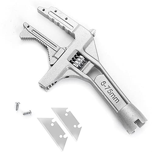 RAKUTE Adjustable Spanner Wrench Set Shifter Spanners,Professional Adjustable Wrench Universal Large Opening 6-75mm,9-68mm Bathroom Wrench for Sink Faucet Water Pipe Repair Tools Wrenches