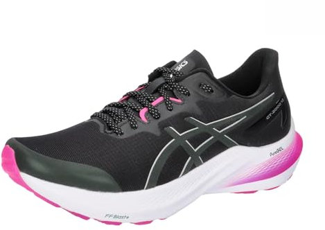 ASICS GT 2000 12 Woman Running Shoes Black Silver, Black Pure Silver, 8 UK