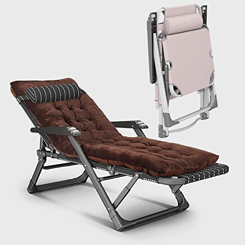 Zero Gravity Lounge Chair, Zero Gravity Recliner Outdoor Folding Lounge Chairs Verstellbare Terrassenstühle Schlafbetten für Erwachsene Tragbare Strandstühle mit Kopfstütze Camping Flache Rasenstühle