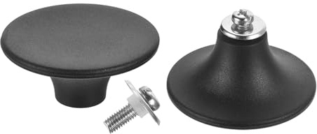 sourcing map 2pcs Universal Pot Lid Top Replacement Knob, Heat Resistant Plastic Pan Lid Holding Handles Knob Grips for Kitchen Cookware Lid Cover, Black