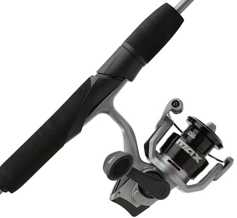 Abu Garcia 167 cm Max X Haspelset, Kombo mit Haspel Rolle und Angelrute, Größe 750 Rolle, 5 Edelstahlkugellager, glattes vorderes Zugsystem mit Ölfilz, leichte Verbundrute, glänzend