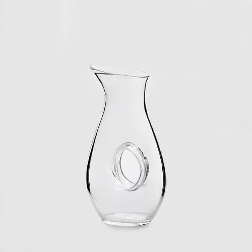 EDG Enzo De Gasperi Decanter Bombato con Foro H 30 x 17 x 11 cap. 1Lt Trasparente