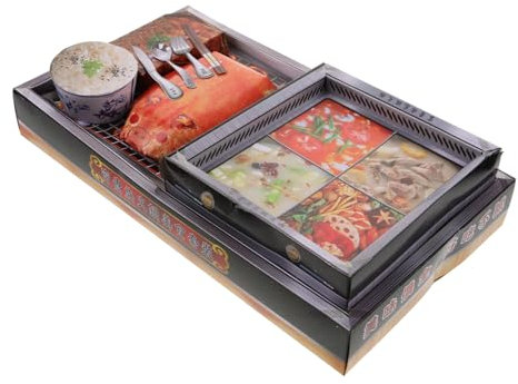 ORFOFE Imitation Pork Sacrifice for Ancestor Worship Sacrificial Crafts Decor and Supplies Unique Paper Hot Pot for Festival Role-play Burning Papers Hot Pot for Ghost Ceremonies