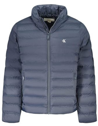 Calvin Klein Uomo Giacca Imbottita Nylon Hooded Puffer con Cappuccio, Blu (Ink), L