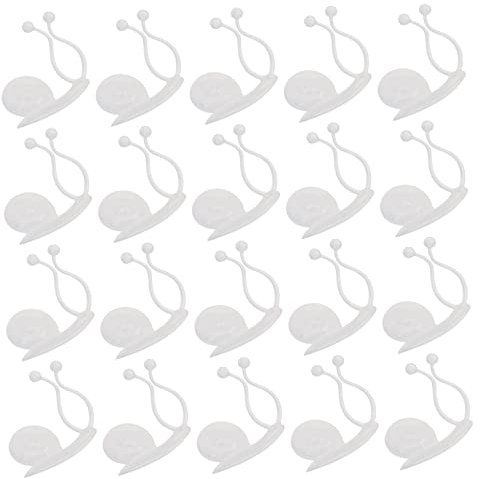 VINTORKY Selbstklebende Pflanzenclips für Kletterpflanzen 20 Stück Kunststoff zur Wandbefestigung von Ranken für Sicheres Wachstum