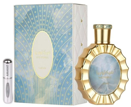RESAES Resistant and aesthetic Victoria Perfume 100 ml parfum arabe unisexe longue durée Eau de parfum avec atomiseur rechargeable 5 ml parfum d'agrumes et floral avec notes de citron