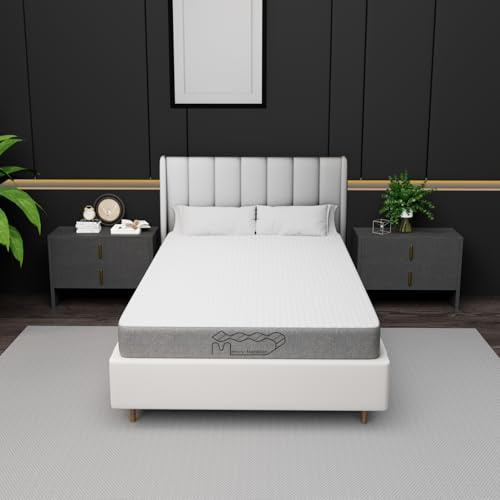 Memory Matratzen Colchón de 120 x 200 cm, colchón individual de espuma fría, 16 cm de altura, dureza H2-H3, nivel de confort para 7 zonas del cuerpo, colchón individual con funda extraíble, gris (120