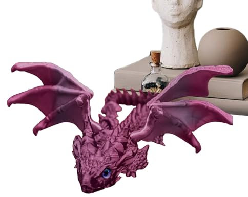 Drachenfiguren für Kinder, Drachenfigur | Realistische Fliegende Drachenfigur - Kreatives Handwerk, bewegliche Gelenks -Executive Desk Zappet Toys for Home Office