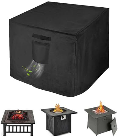 Huehkir Copertura per Focolare Esterno,Riparo Impermeabile per Focolare - Copertura Portatile Antimeteo per da Balcone Patio Giardino