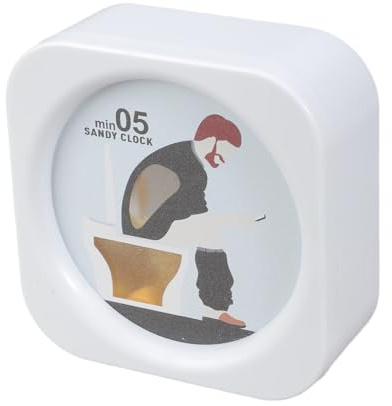 Unico WC a tema sabbia Timer 5 minuti Conto alla rovescia Visivo Strumento Bagno Articolo decorativo per la casa Bagno Organizzazione Creativo Toilette Sabbia Orologio Timer