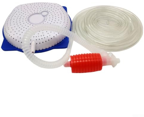 Kit de bomba de sifón portátil no eléctrica para quitar agua de cubiertas de piscina Configuración rápida y fácil