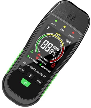 Misuratore di umidità digitale, Rilevatore digitale di mattoni in cemento, misuratore umidità LCD retroilluminato, igrometro portatile for pareti e legna da ardere