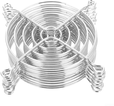 Griglia di raffreddamento in metallo, 90 mm, confezione da 10, con protezione dalle radiazioni e design a rete filtrante per una maggiore sicurezza